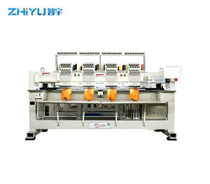 How should we operate the computerized embroidery machine in the collapsed state?
